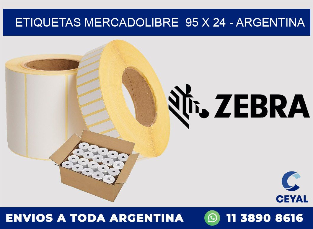 ETIQUETAS MERCADOLIBRE  95 x 24 – ARGENTINA