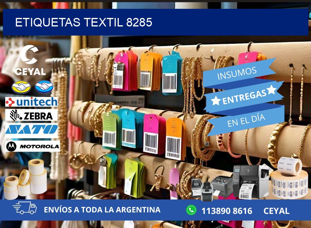 ETIQUETAS TEXTIL 8285