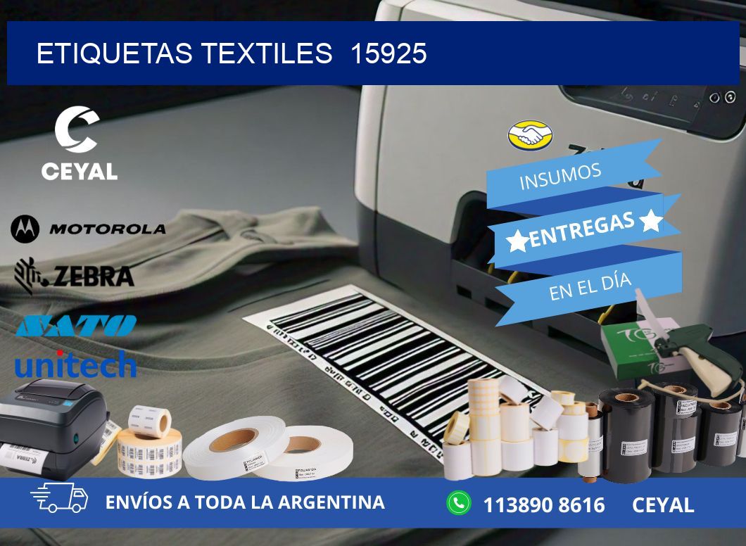 ETIQUETAS TEXTILES 15925