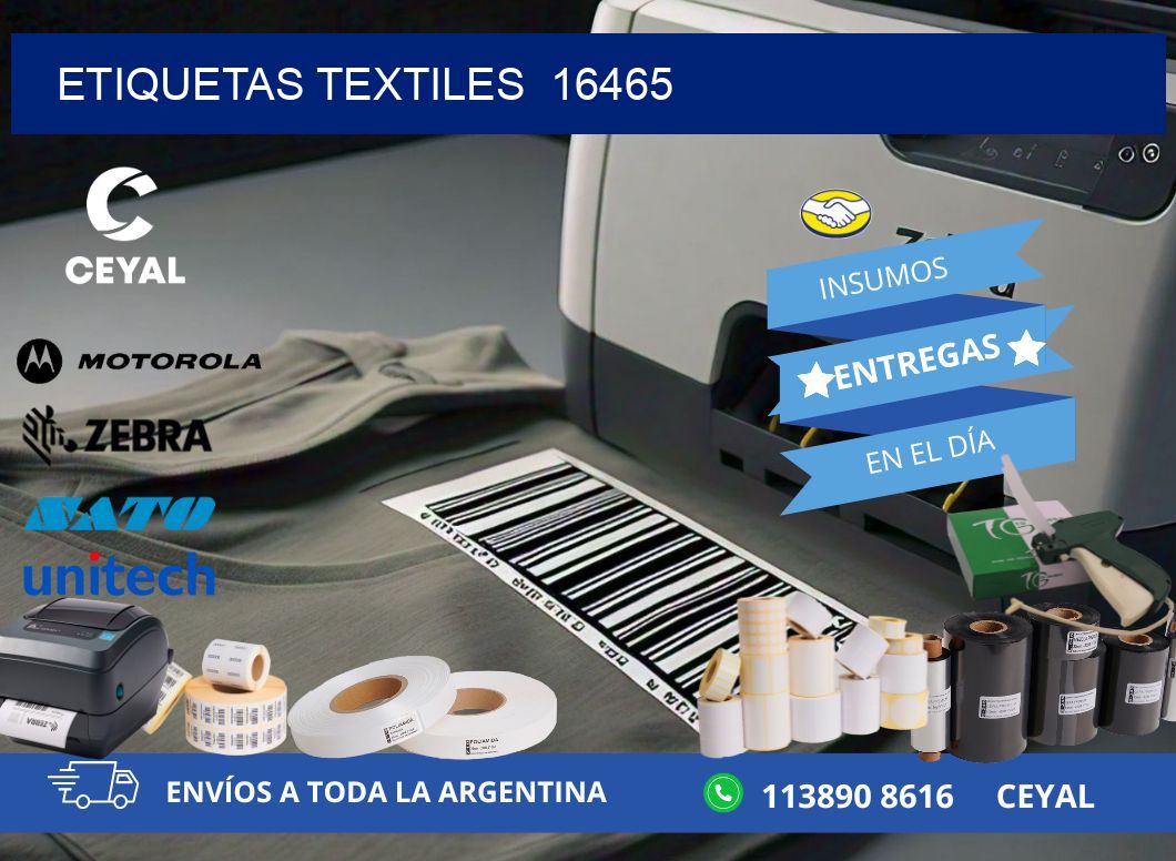 ETIQUETAS TEXTILES  16465