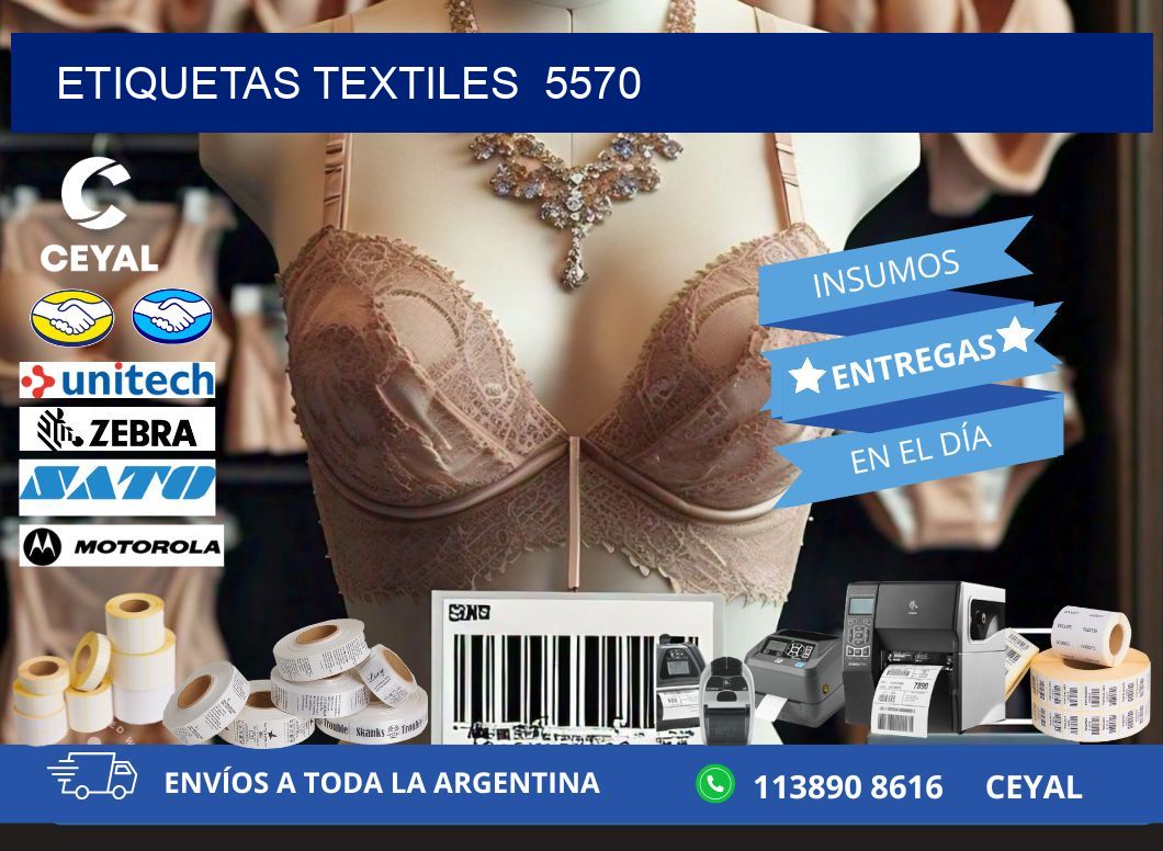 ETIQUETAS TEXTILES  5570