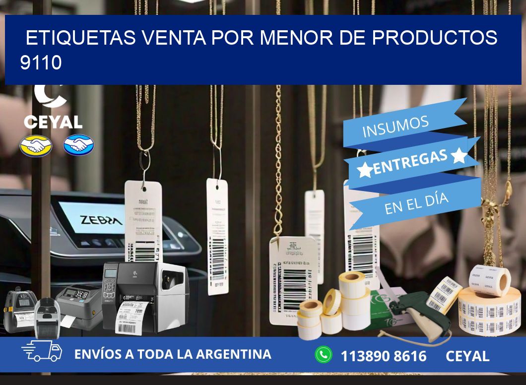ETIQUETAS VENTA POR MENOR DE PRODUCTOS 9110