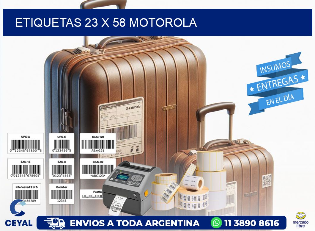 ETIQUETAS 23 x 58 MOTOROLA