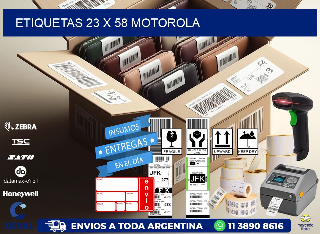 ETIQUETAS 23 x 58 MOTOROLA