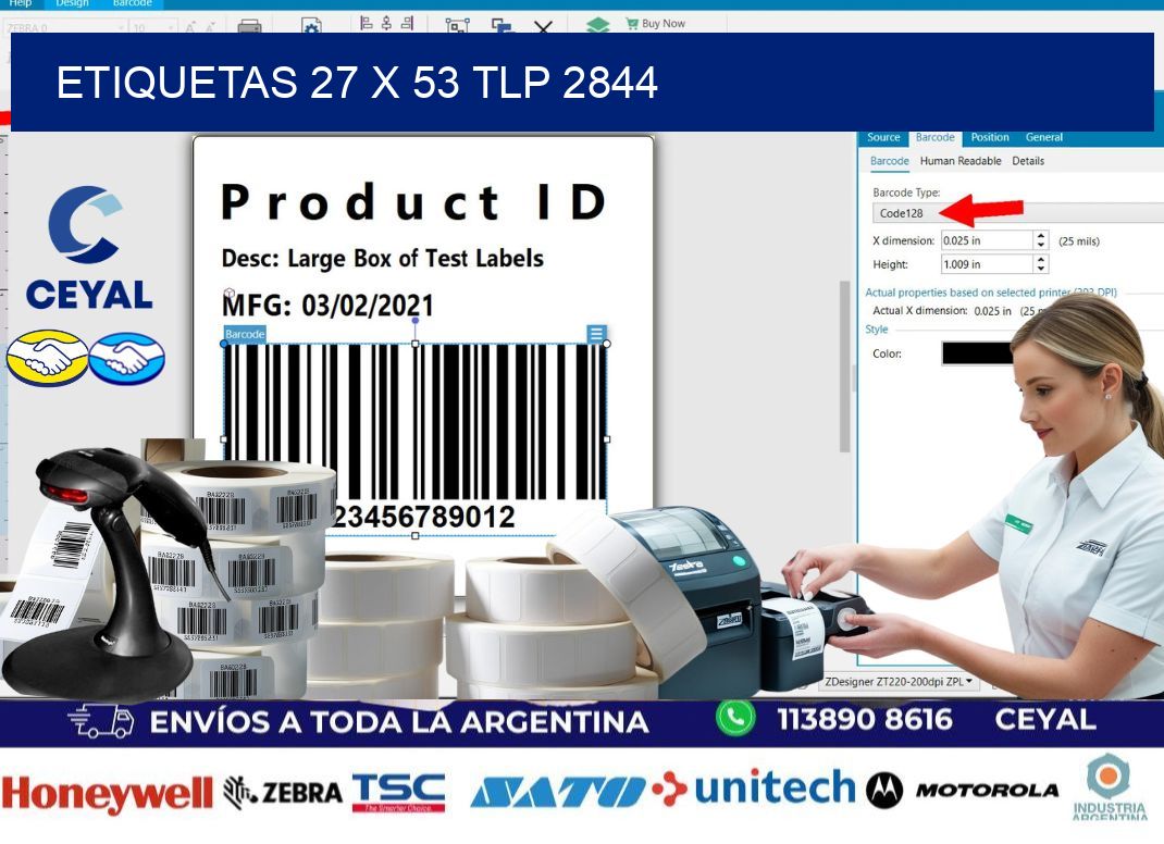 ETIQUETAS 27 x 53 TLP 2844