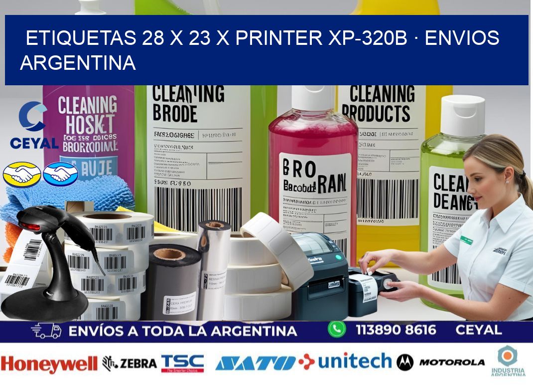 ETIQUETAS 28 x 23 X PRINTER XP-320B · ENVIOS ARGENTINA