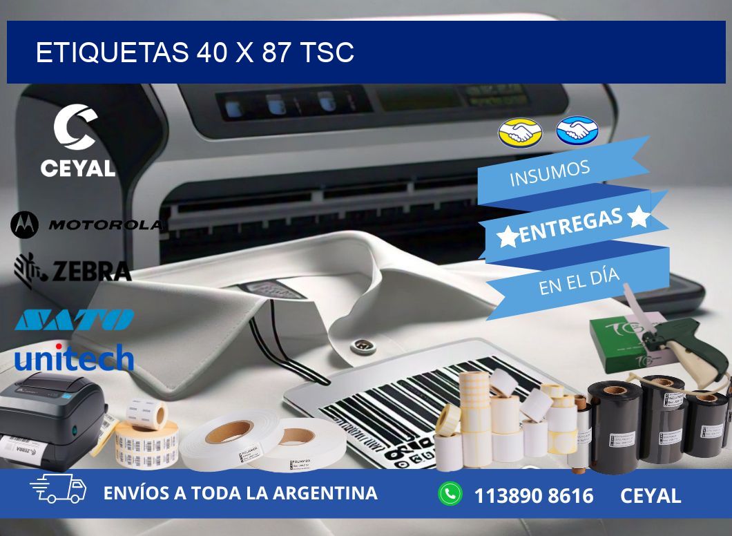 ETIQUETAS 40 x 87 TSC