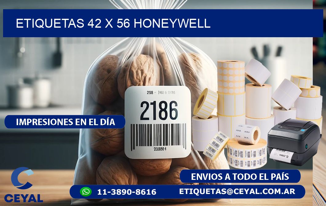 ETIQUETAS 42 x 56 HONEYWELL