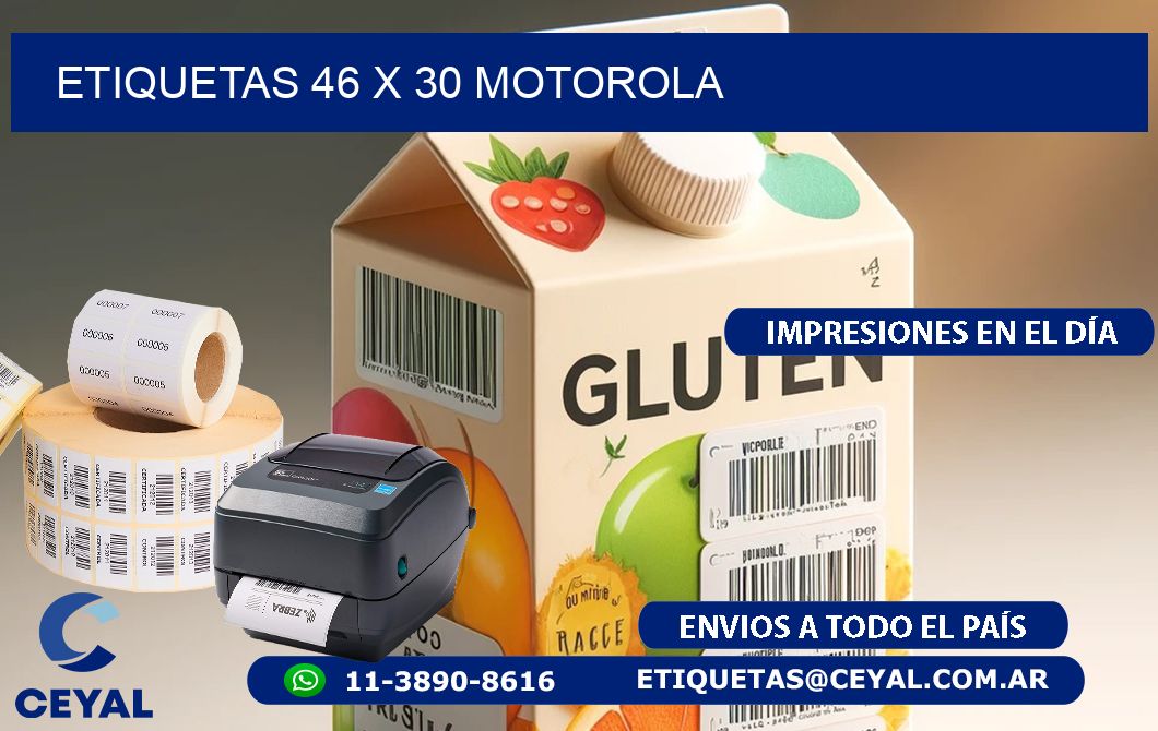 ETIQUETAS 46 x 30 MOTOROLA