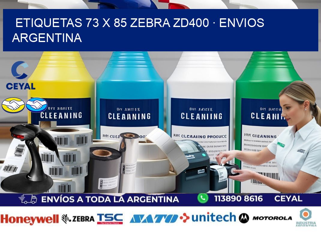 ETIQUETAS 73 x 85 ZEBRA ZD400 · ENVIOS ARGENTINA