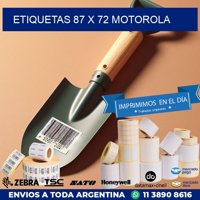 ETIQUETAS 87 x 72 MOTOROLA