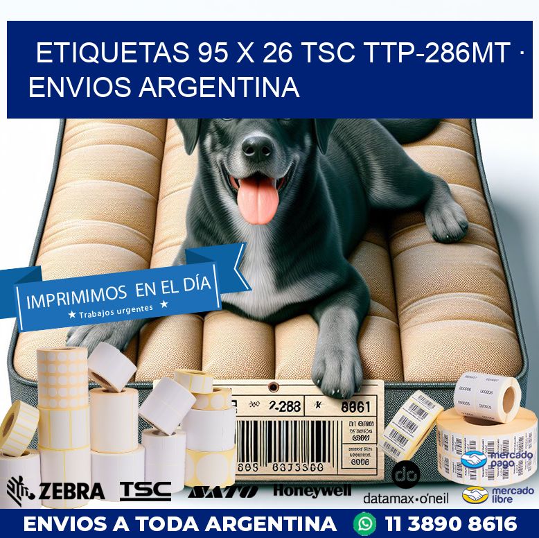 ETIQUETAS 95 x 26 TSC TTP-286MT · ENVIOS ARGENTINA