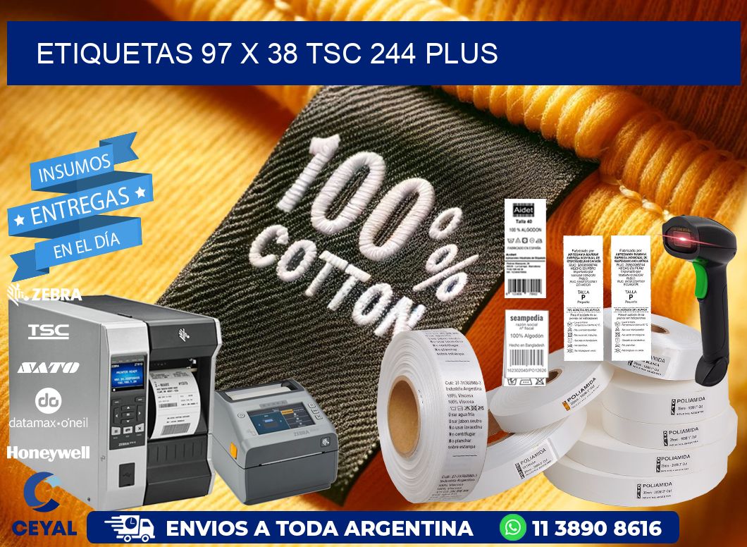 ETIQUETAS 97 x 38 TSC 244 PLUS