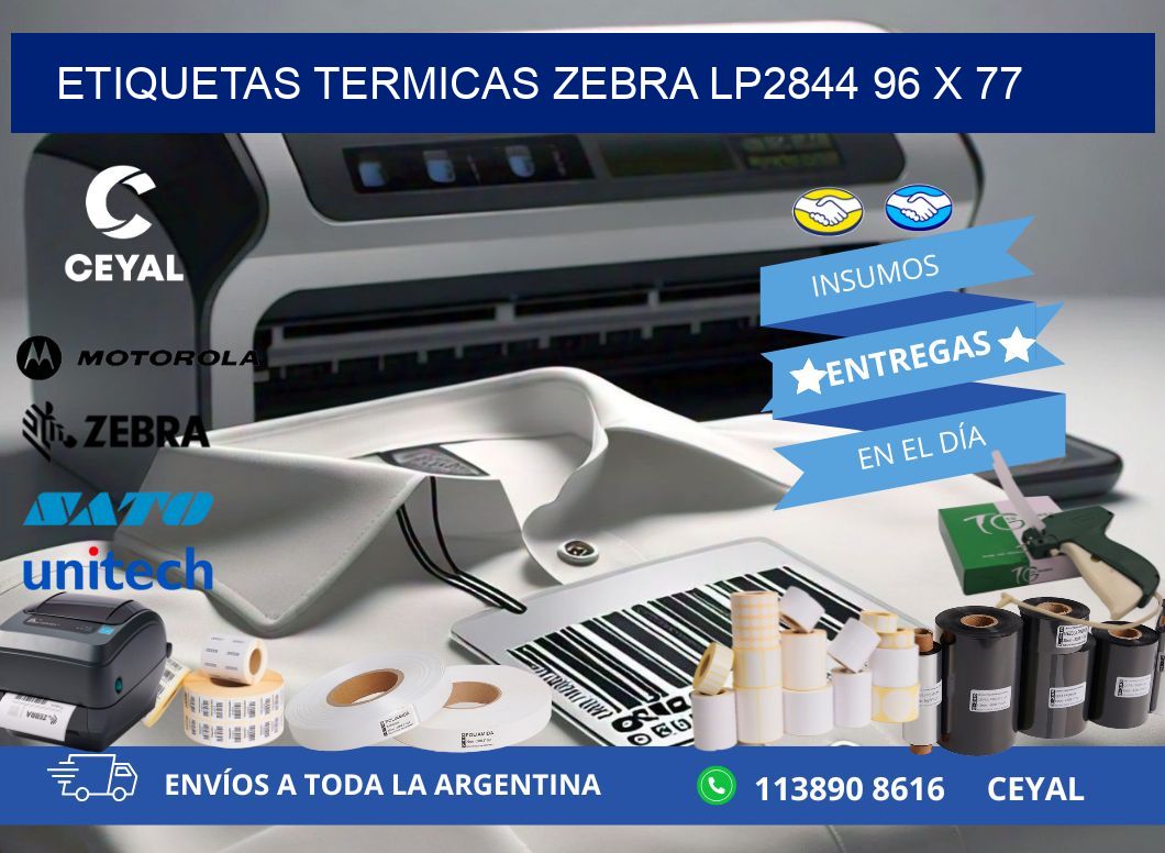 ETIQUETAS TERMICAS ZEBRA LP2844 96 x 77