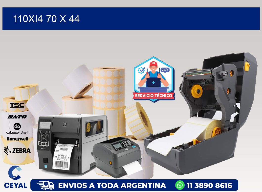 110Xi4 70 x 44