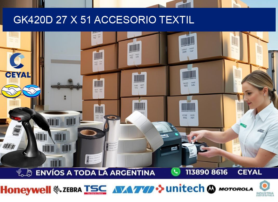 GK420D 27 x 51 ACCESORIO TEXTIL