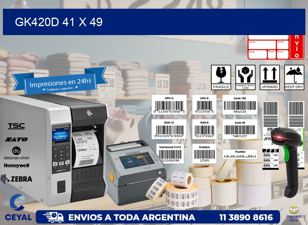 GK420D 41 x 49