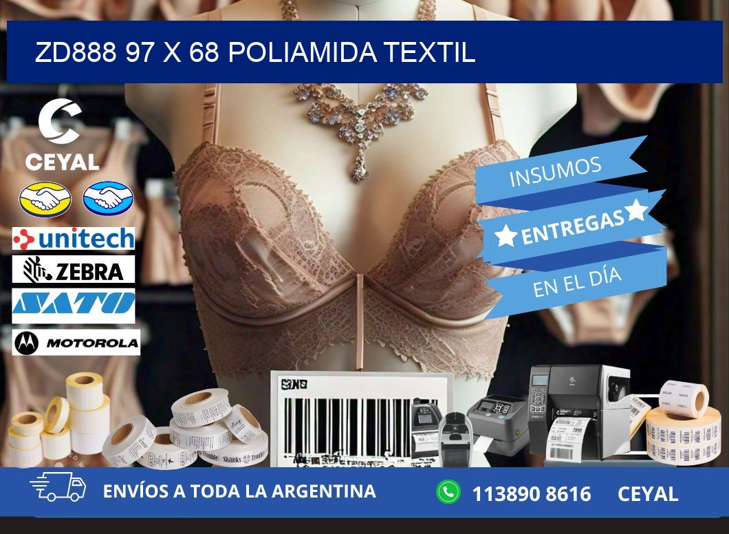ZD888 97 x 68 POLIAMIDA TEXTIL