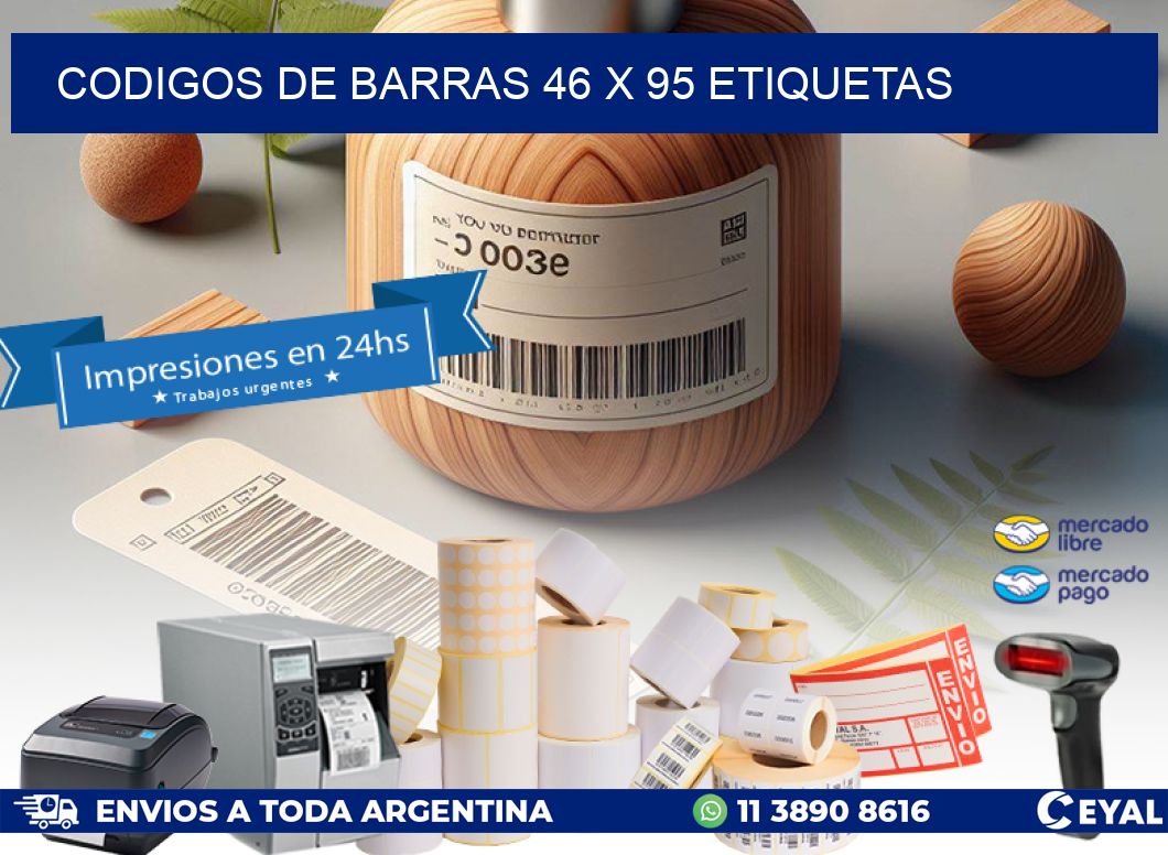 codigos de barras 46 x 95 etiquetas