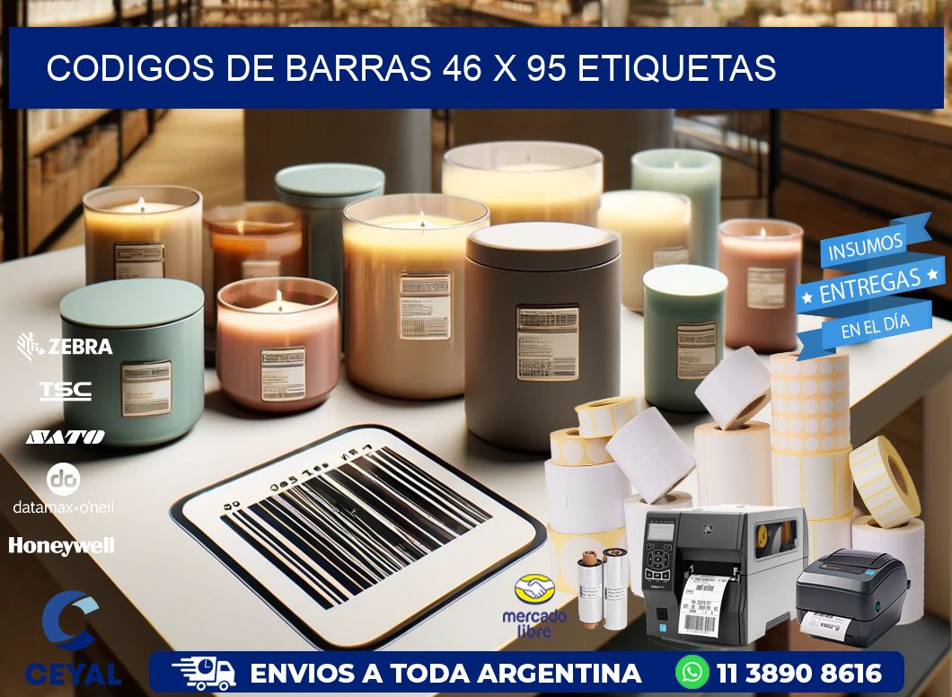 codigos de barras 46 x 95 etiquetas