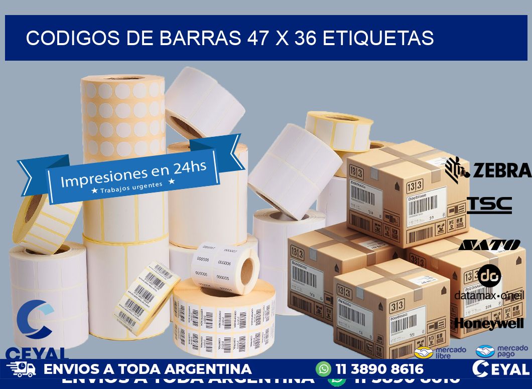 codigos de barras 47 x 36 etiquetas