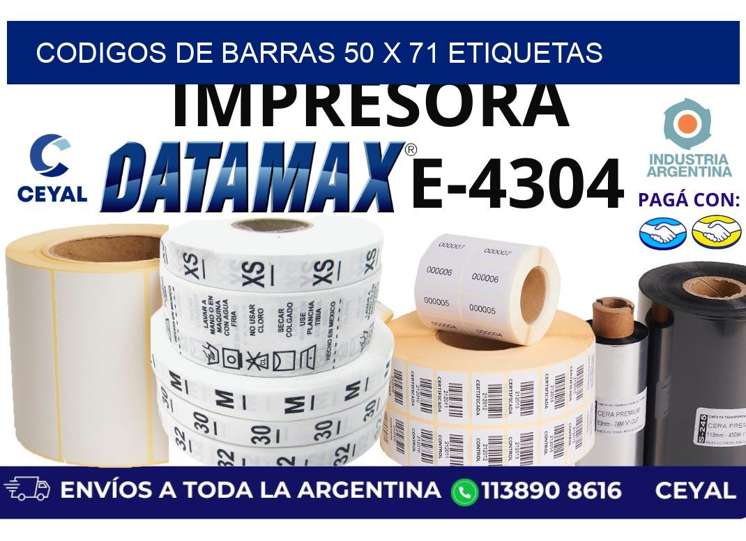 codigos de barras 50 x 71 etiquetas