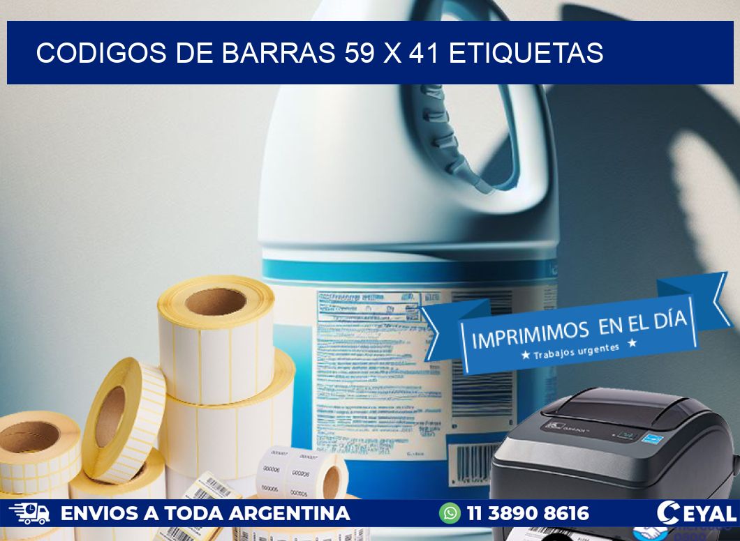 codigos de barras 59 x 41 etiquetas