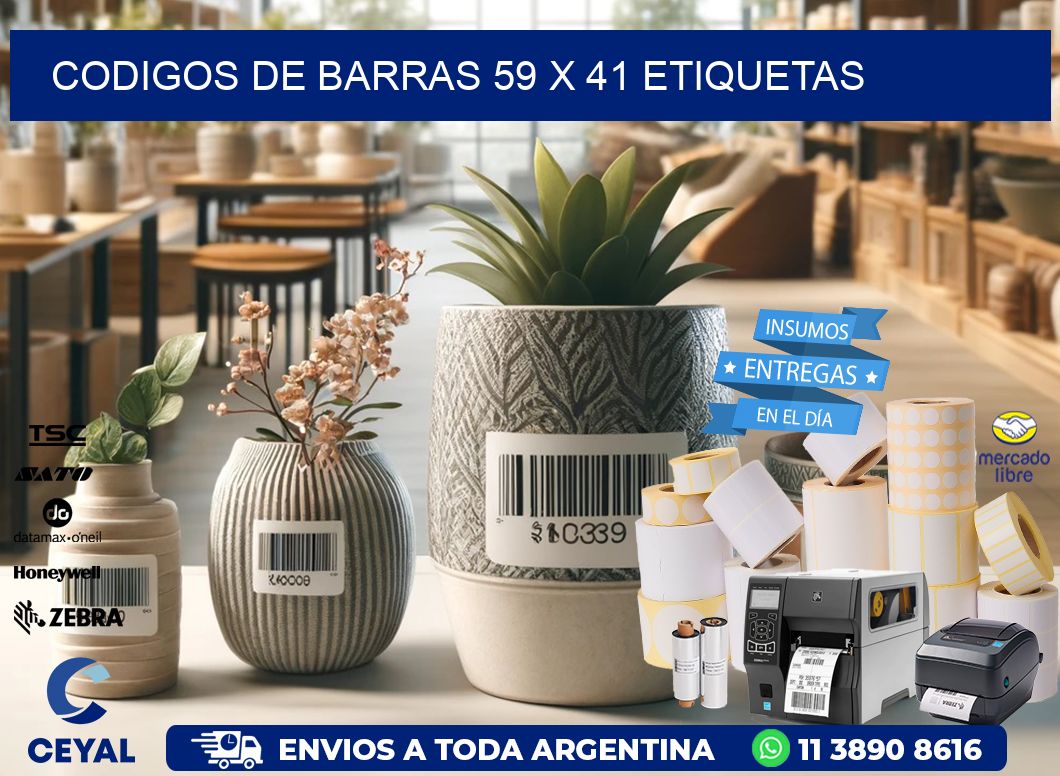 codigos de barras 59 x 41 etiquetas