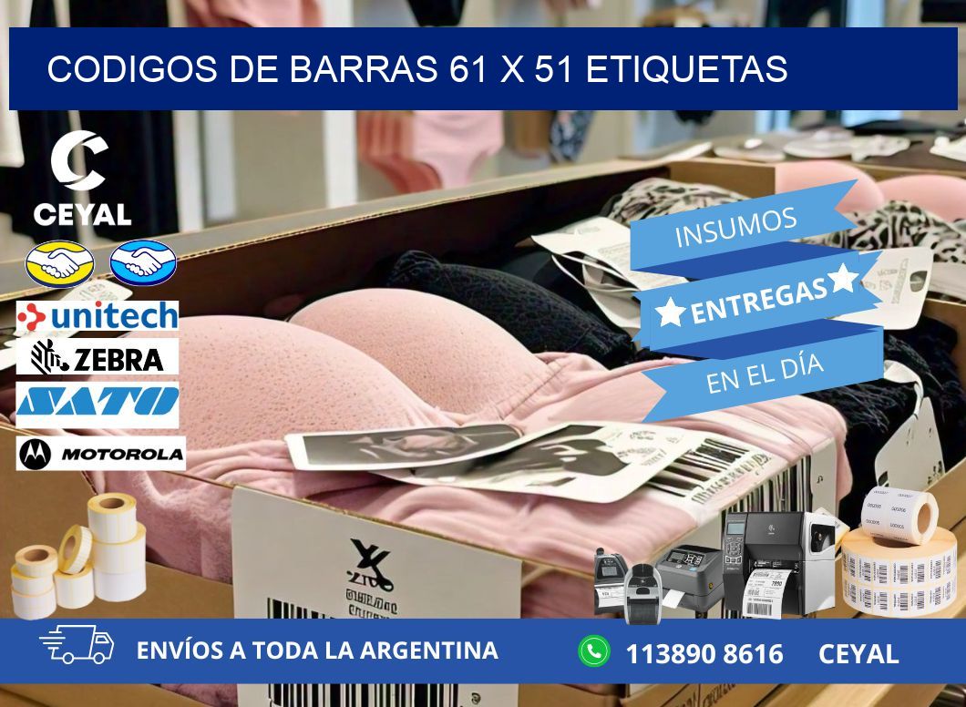 codigos de barras 61 x 51 etiquetas