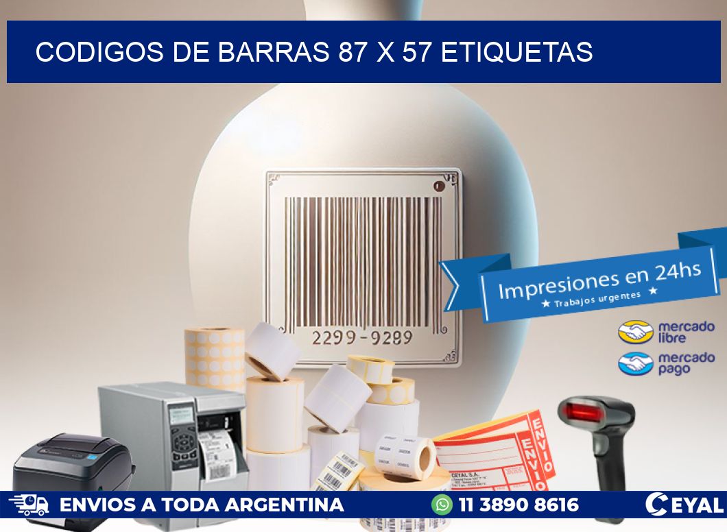 codigos de barras 87 x 57 etiquetas