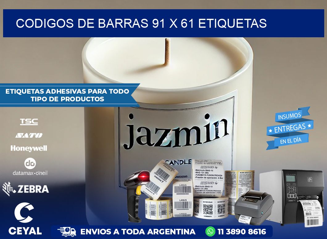codigos de barras 91 x 61 etiquetas