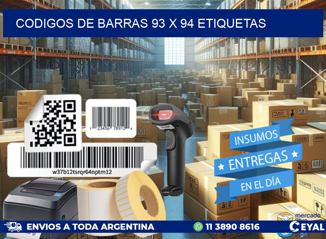codigos de barras 93 x 94 etiquetas