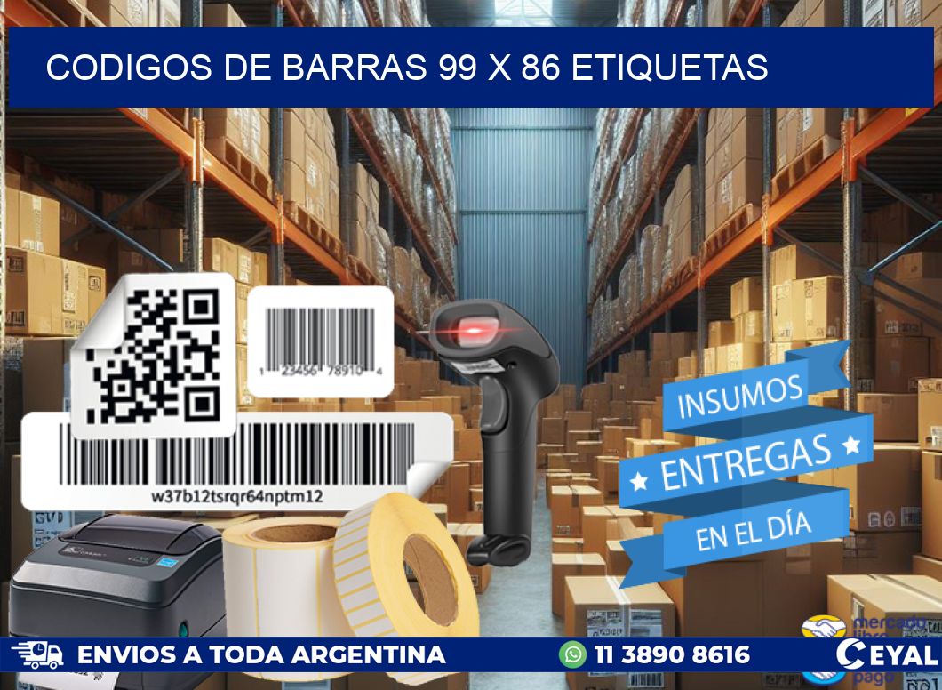 codigos de barras 99 x 86 etiquetas