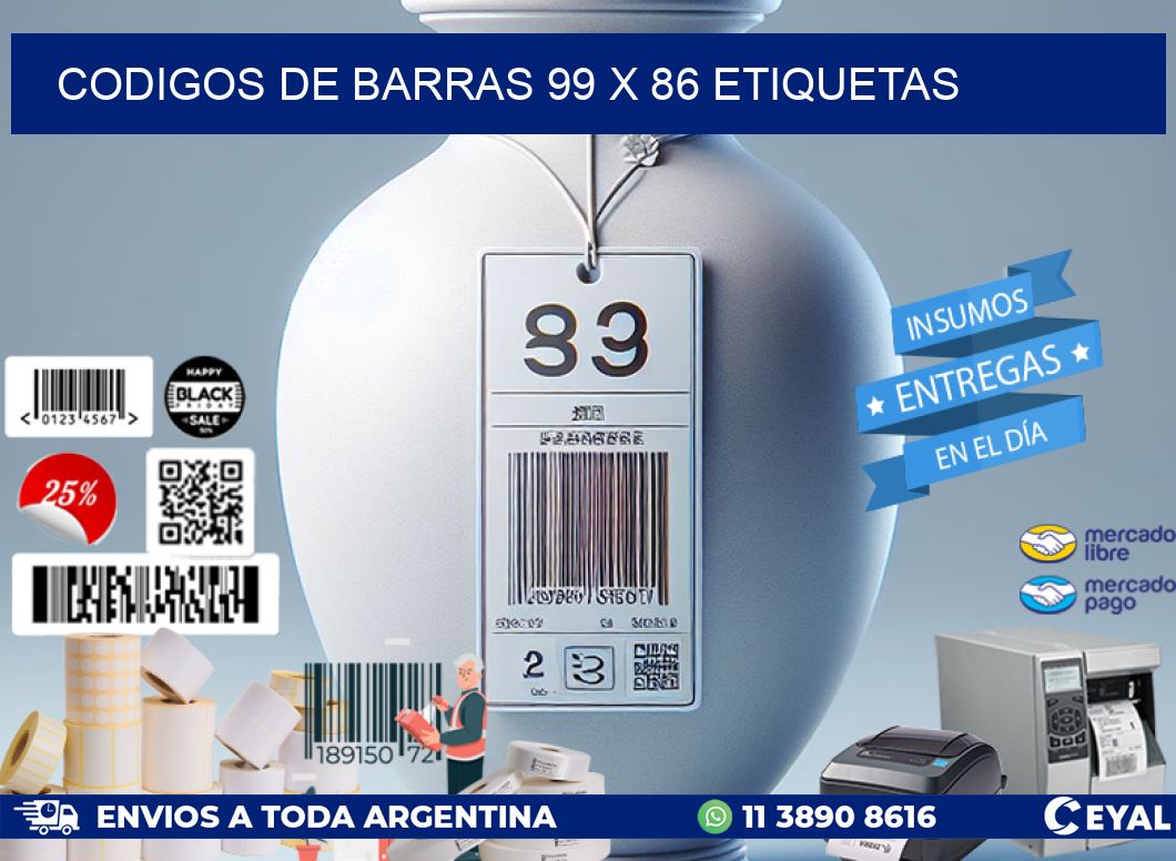 codigos de barras 99 x 86 etiquetas