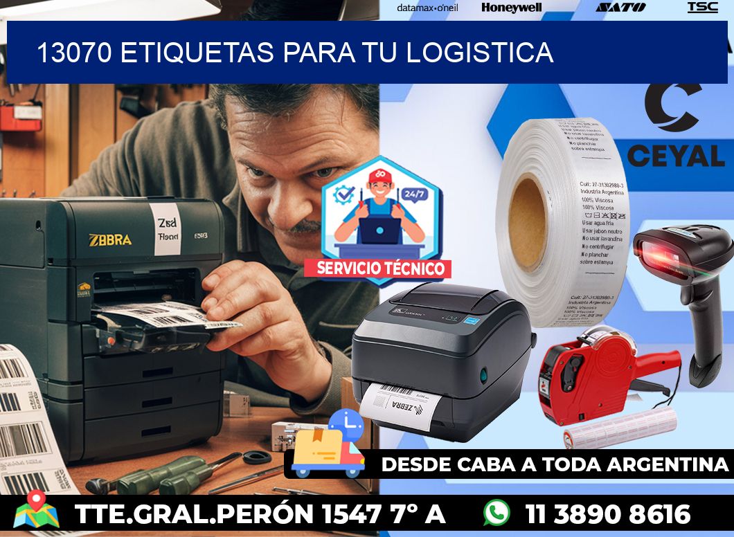 13070 etiquetas para tu logistica