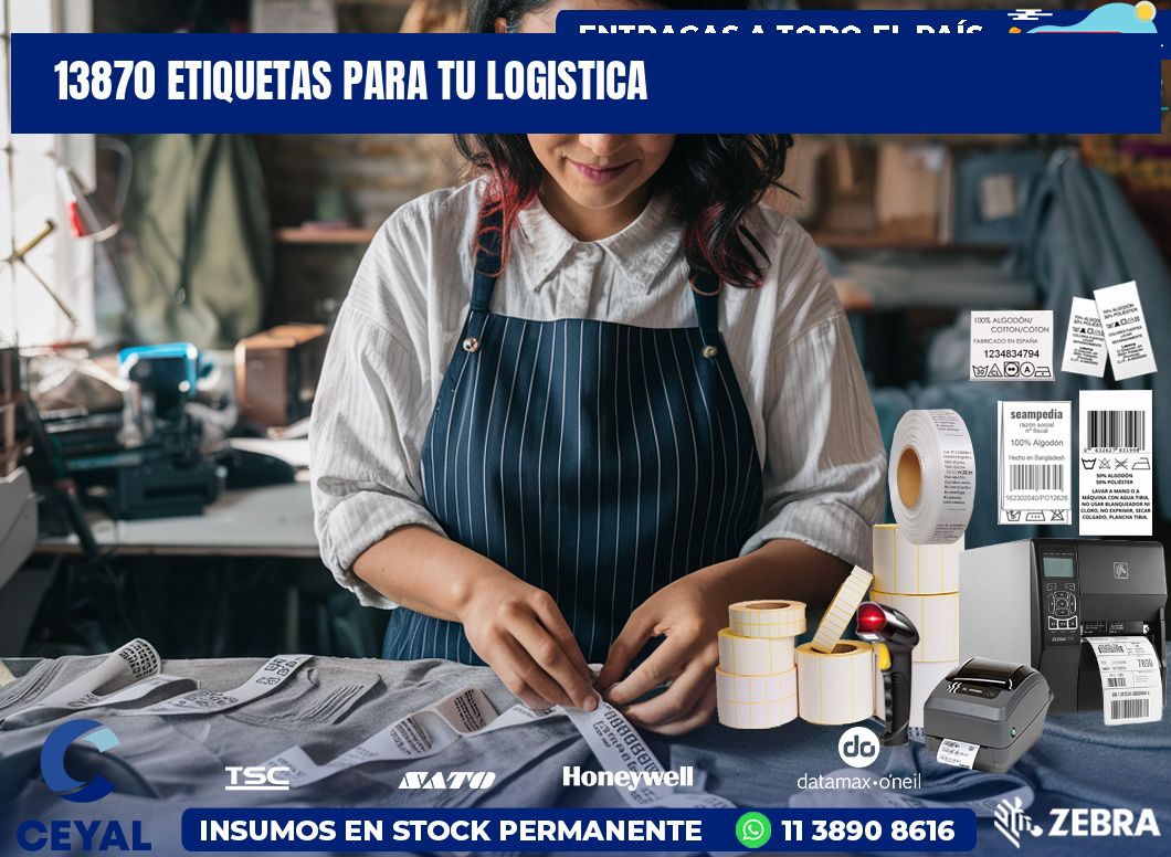 13870 etiquetas para tu logistica