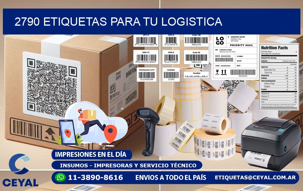 2790 etiquetas para tu logistica
