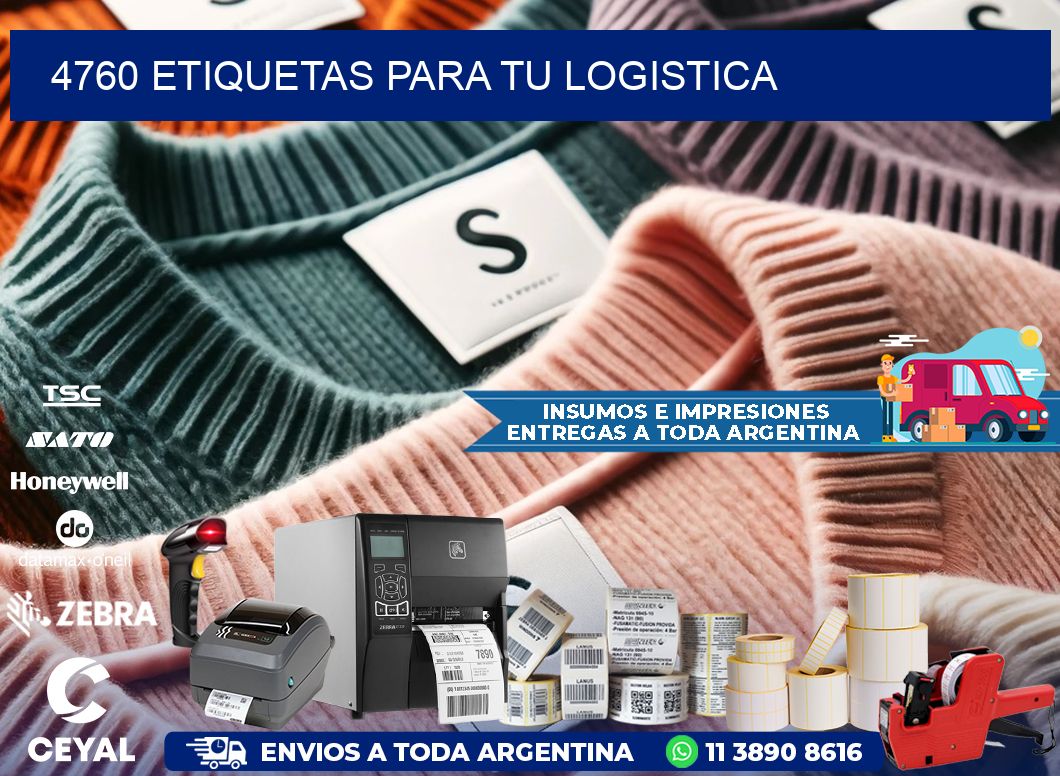 4760 etiquetas para tu logistica