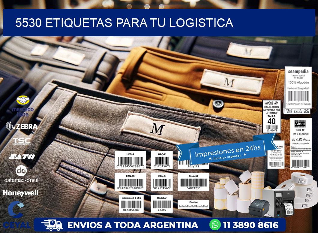 5530 etiquetas para tu logistica