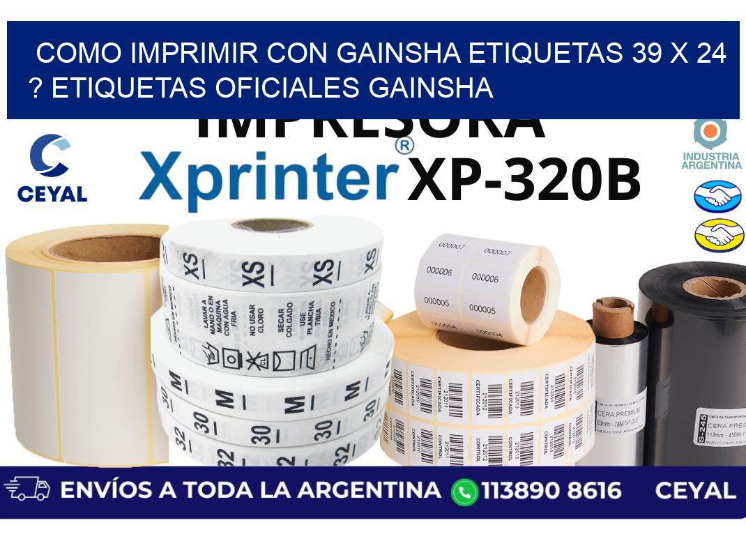 como imprimir con gainsha etiquetas 39 x 24 ? etiquetas oficiales gainsha