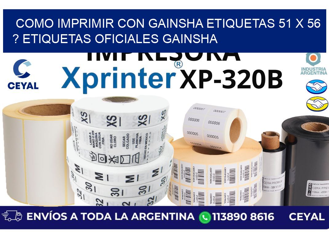 como imprimir con gainsha etiquetas 51 x 56 ? etiquetas oficiales gainsha