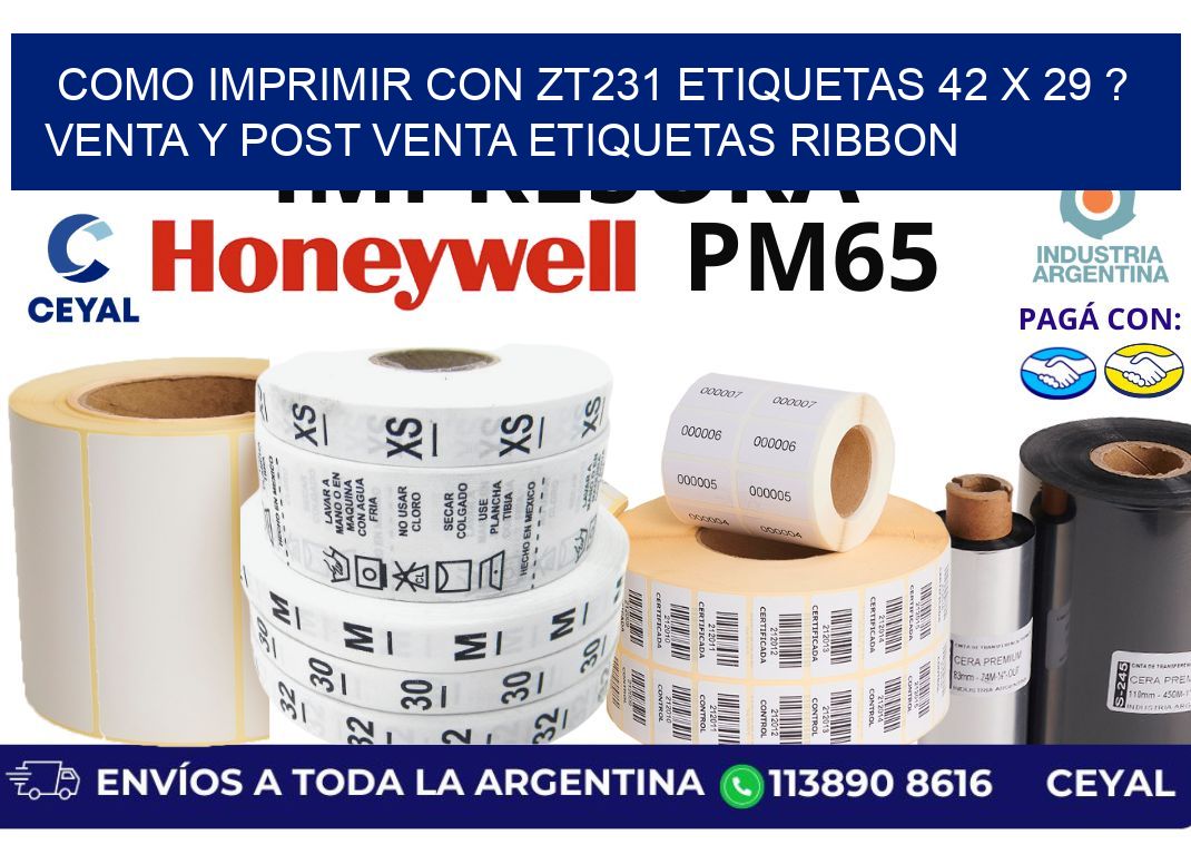como imprimir con zt231 etiquetas 42 x 29 ? Venta y post venta etiquetas ribbon