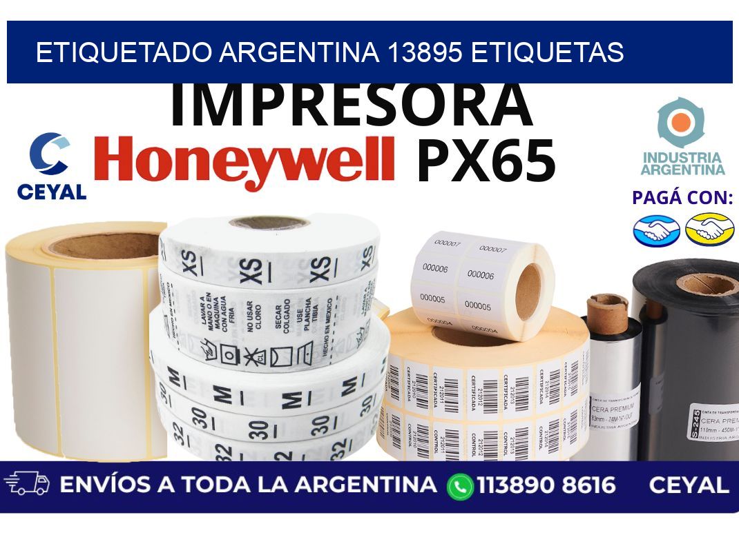 etiquetado argentina 13895 etiquetas