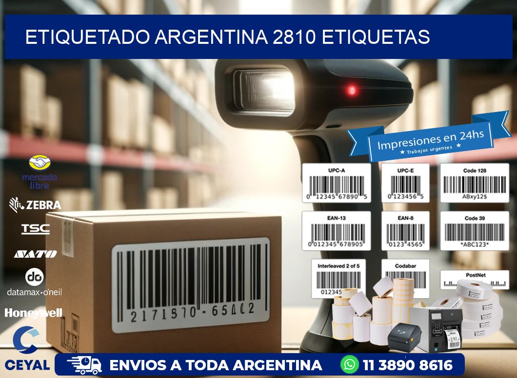 etiquetado argentina 2810 etiquetas