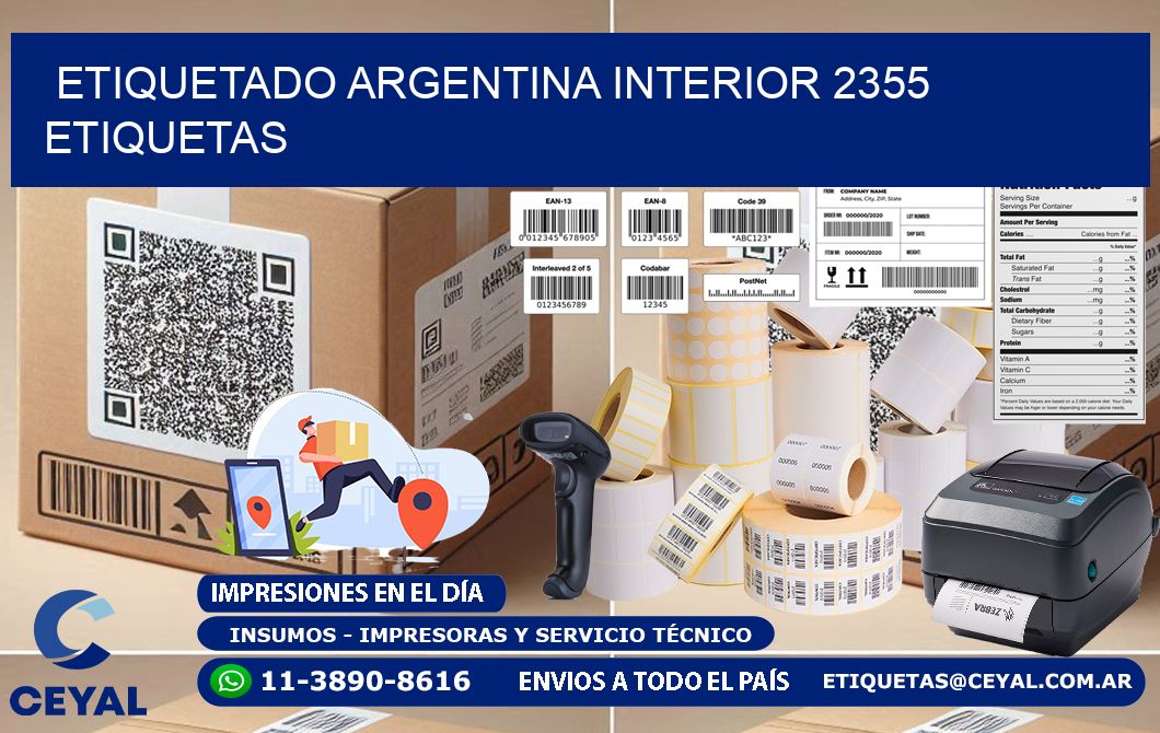 etiquetado argentina interior 2355 etiquetas