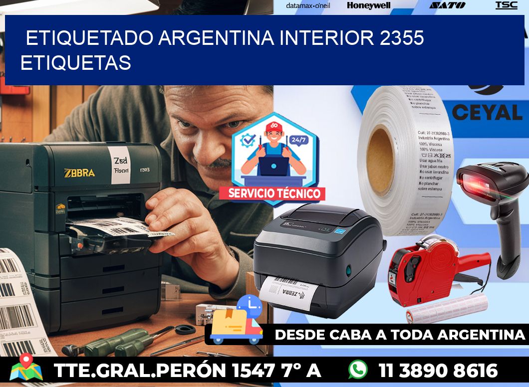 etiquetado argentina interior 2355 etiquetas