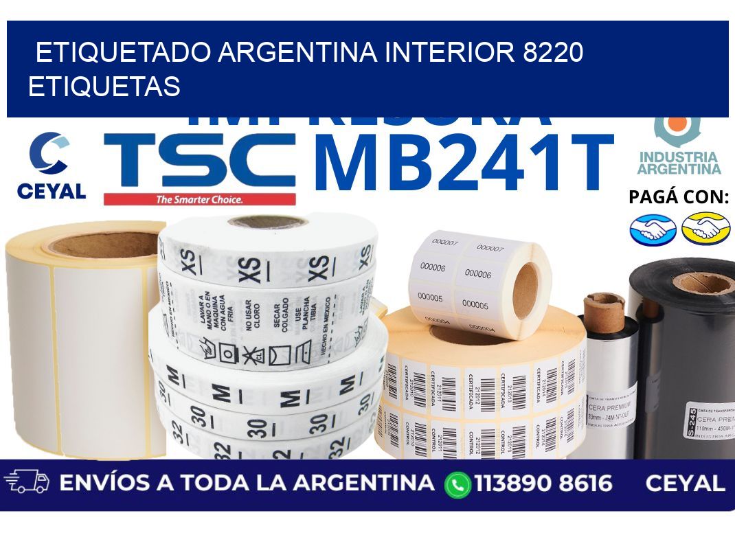 etiquetado argentina interior 8220 etiquetas