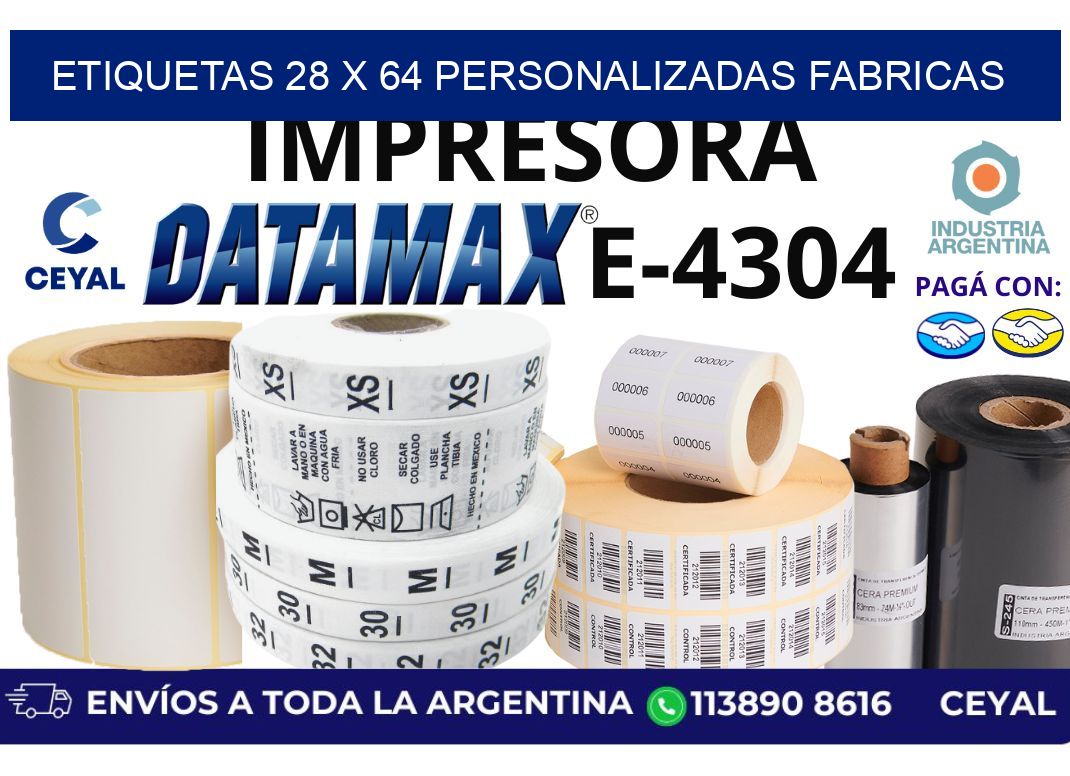 etiquetas 28 x 64 personalizadas fabricas