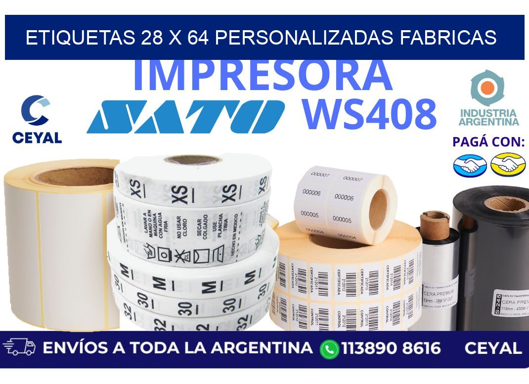 etiquetas 28 x 64 personalizadas fabricas