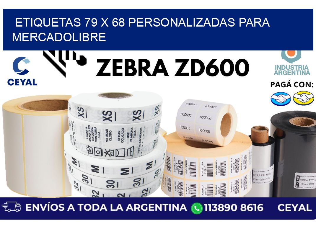 etiquetas 79 x 68 personalizadas para mercadolibre